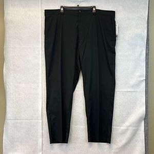 NWT GRAND SLAM Golf Pants Men's 48x32 Black Performance Active Gripper Waistband